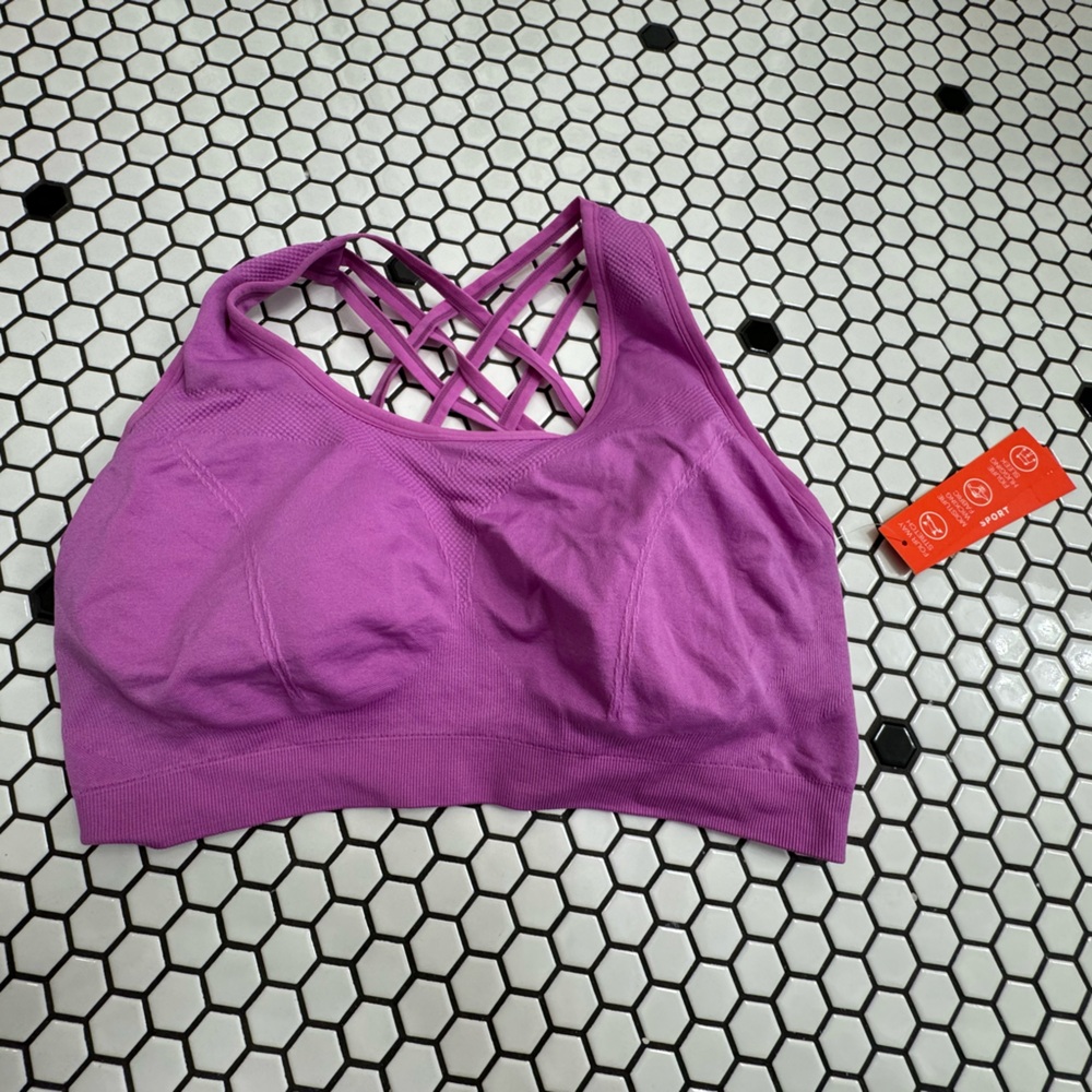 NWT Adrienne vittadini sport athletic bra size 2X